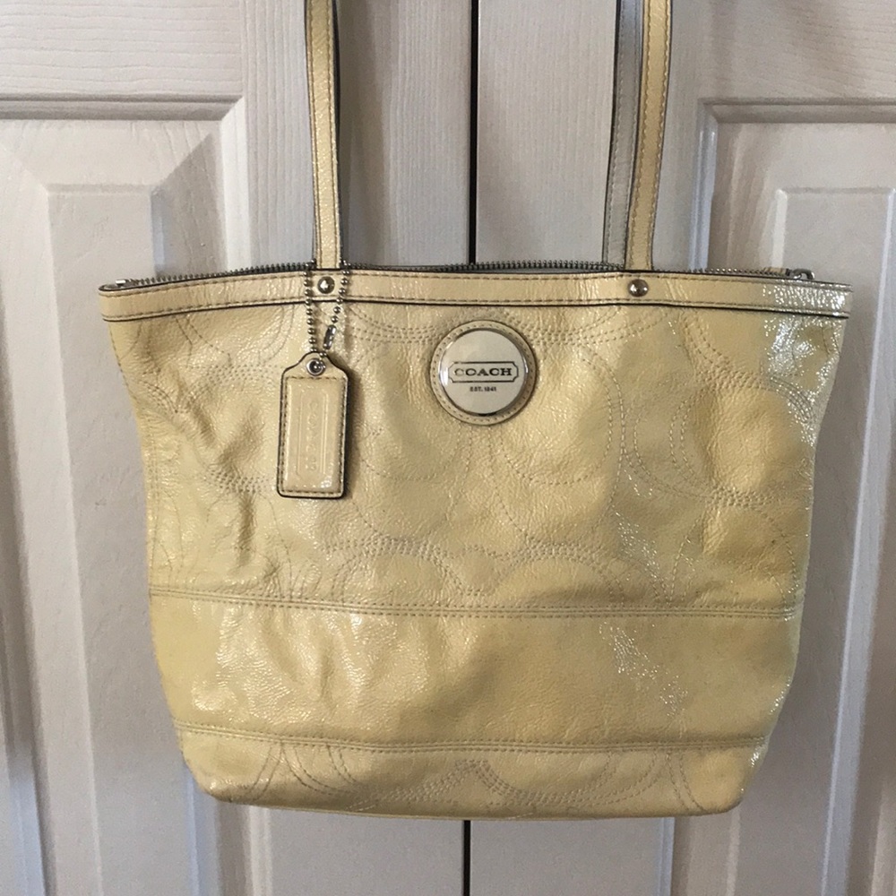 Mini Coach Light Yellow Tote